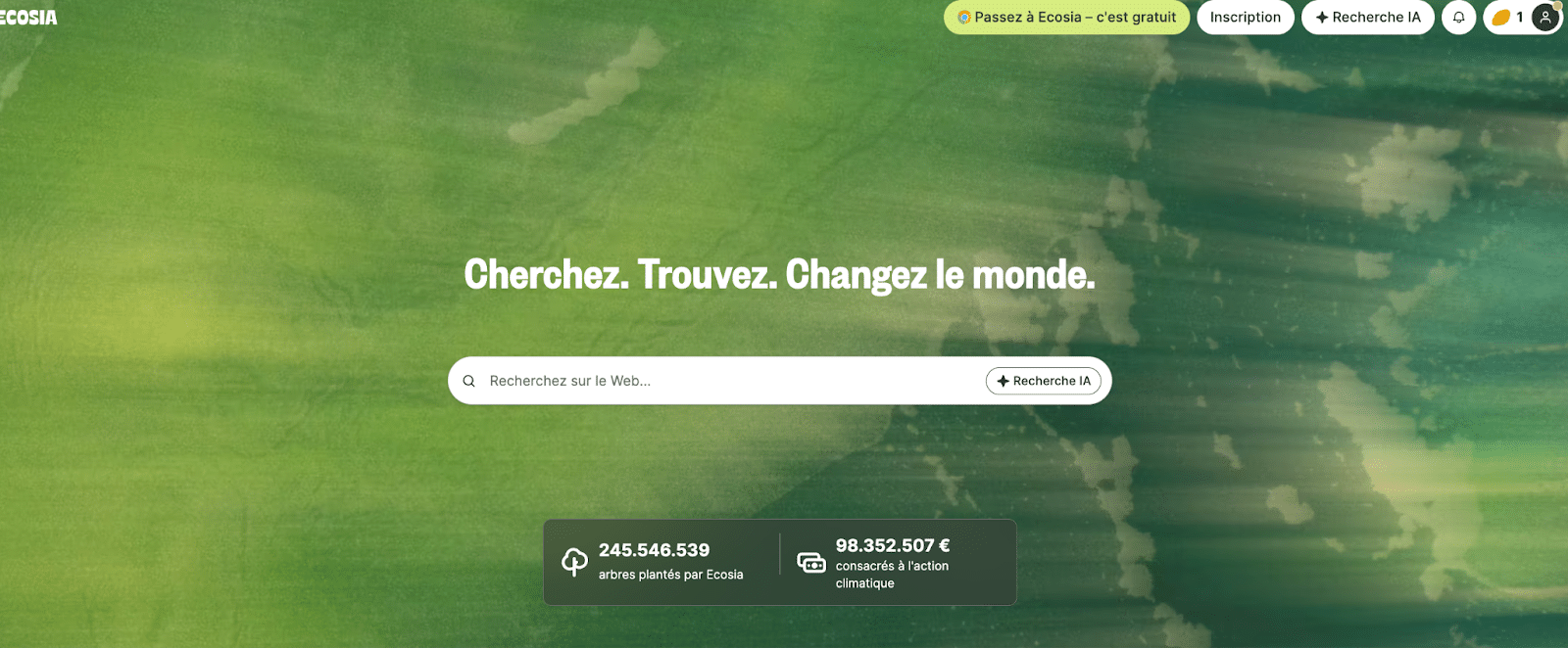 ux design responsable ecosia